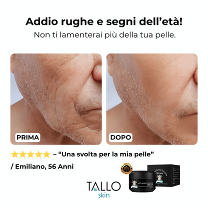 Pelle visibilmente più liscia e giovane in 14 giorni o ti rimborsiamo.